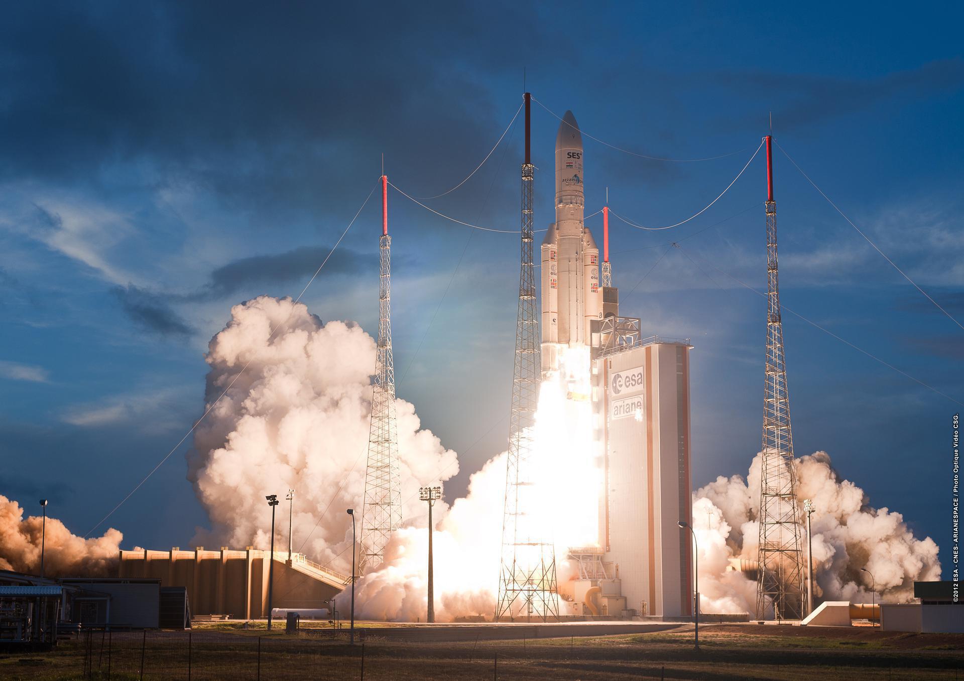 Arianespace | Ariane 5 ECA+ | Syracuse 4B & Heinrich Hertz (H2Sat)