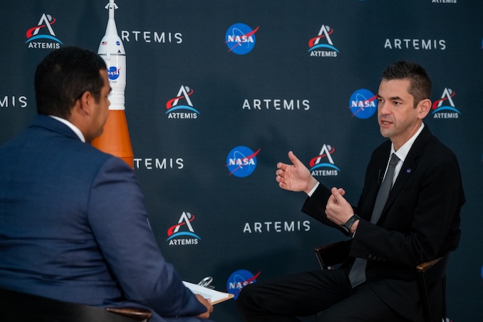 NASA Administrator teases further Artemis program updates in one-on-one interview