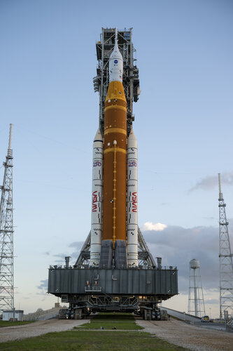 Artemis II rolls again