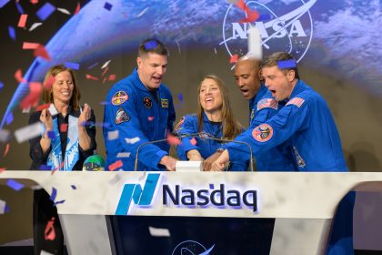 NASA Artemis II Crew Rings Nasdaq Closing Bell