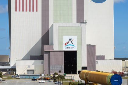 Artemis III Moon Rocket Core Stage on the Move