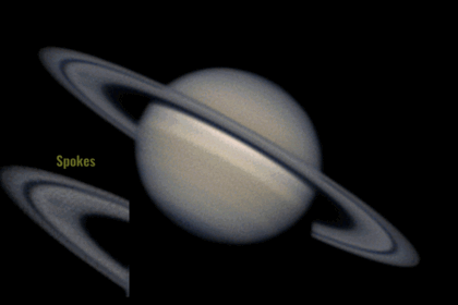 APOD: 2026 August 5 – Spokes on Saturn’s B Ring